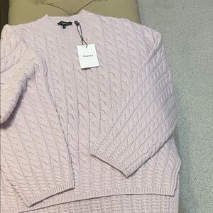 Theory Women's Cable Knit Sweater - Soft Pink